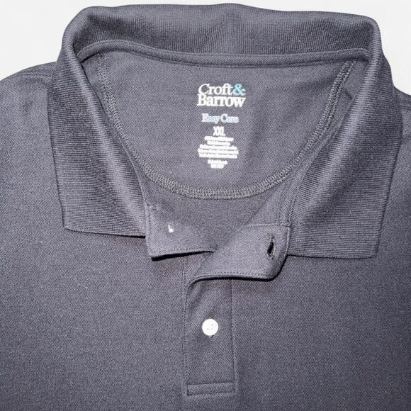 NWOT - Black Croft & Barrow Short Sleeve Polo Shirt - Picture 3 of 6